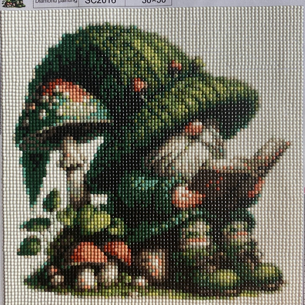 Fairytale Mushroom Book Gnome Diamond Dot Art Picture Painting